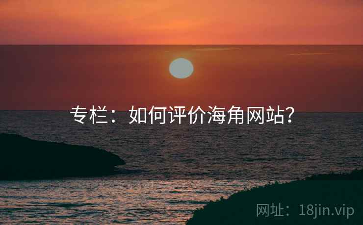 专栏：如何评价海角网站？