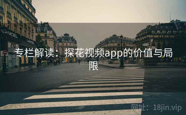 专栏解读：探花视频app的价值与局限